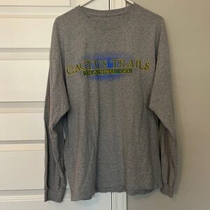 Cactus Jack by Travis Scott Gray Long Sleeve Tee